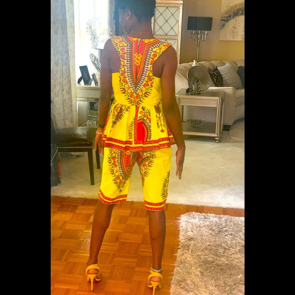 African Print Shorts set